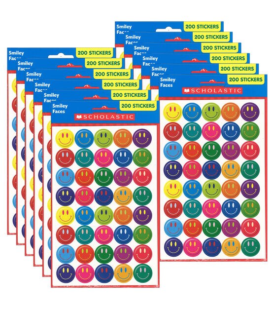 Scholastic 0.75" Smiley Faces Stickers 1440pc
