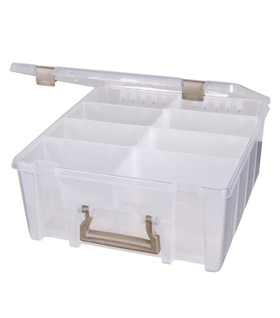 ArtBin 15" Super Satchel Clear Double Deep Box With Removable Dividers, , hi-res, image 5