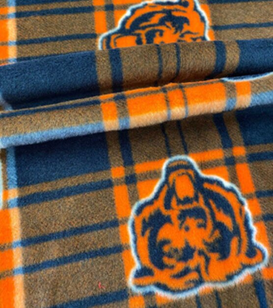 Fabric Traditions Chicago Bears Fleece Fabric Plaid, , hi-res, image 3