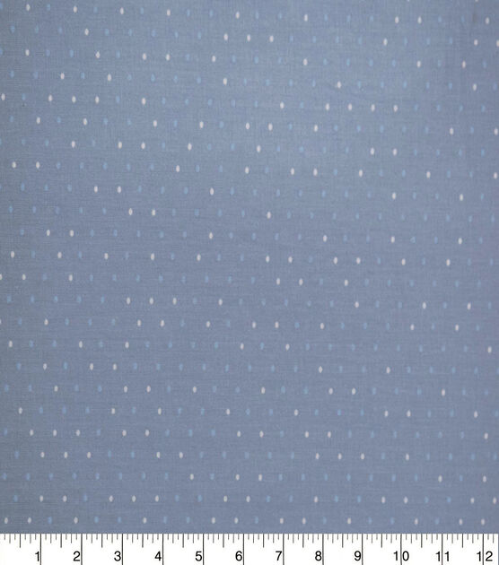 Multi Dots on Blue Quilt Cotton Fabric by Quilter's Showcase