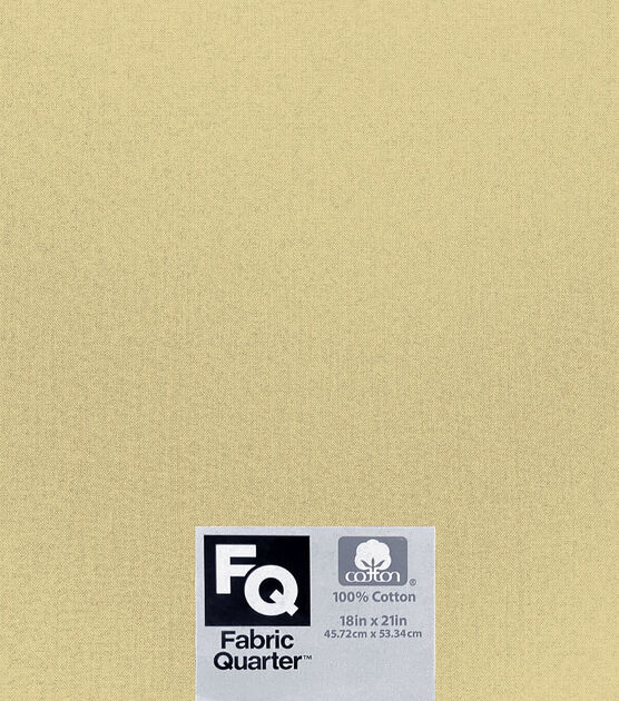 Light Yellow 1 Piece Cotton Fabric Quarter, , hi-res, image 2