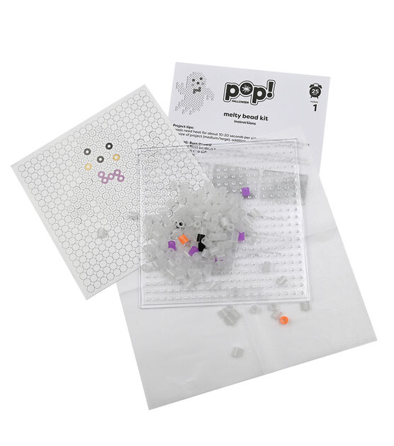 7 Halloween Ghost Melty Bead Kit by POP!