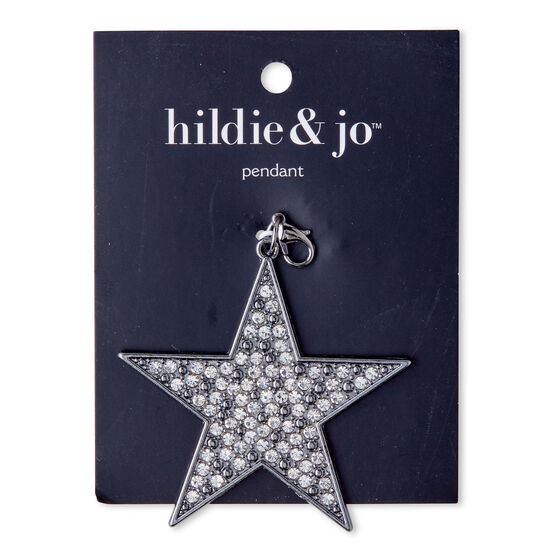 2" Antique Silver Star Pendant by hildie & jo