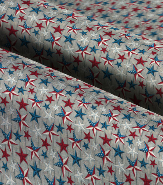 Susan Winget Premium Quilt Patriotic Texas Stars Cotton Fabric, , hi-res, image 3