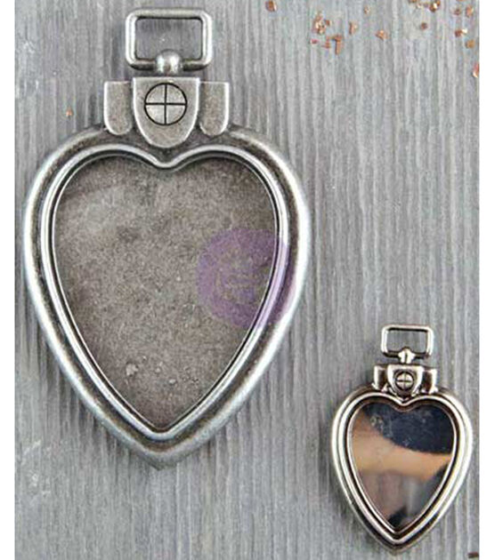 Prima Marketing Finnabair Mechanicals 2pk Metal Heart Locket Pendants, , hi-res, image 2