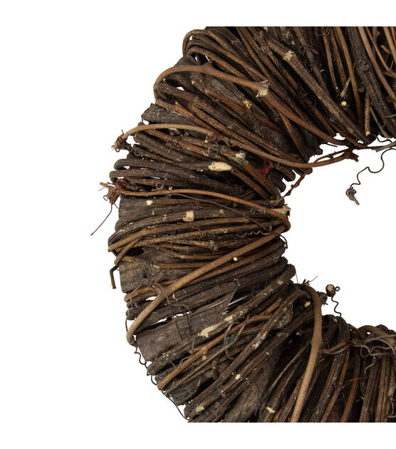Northlight 12" Brown Rustic Twig and Tree Bark Artificial Spring Wreath, , hi-res, image 3