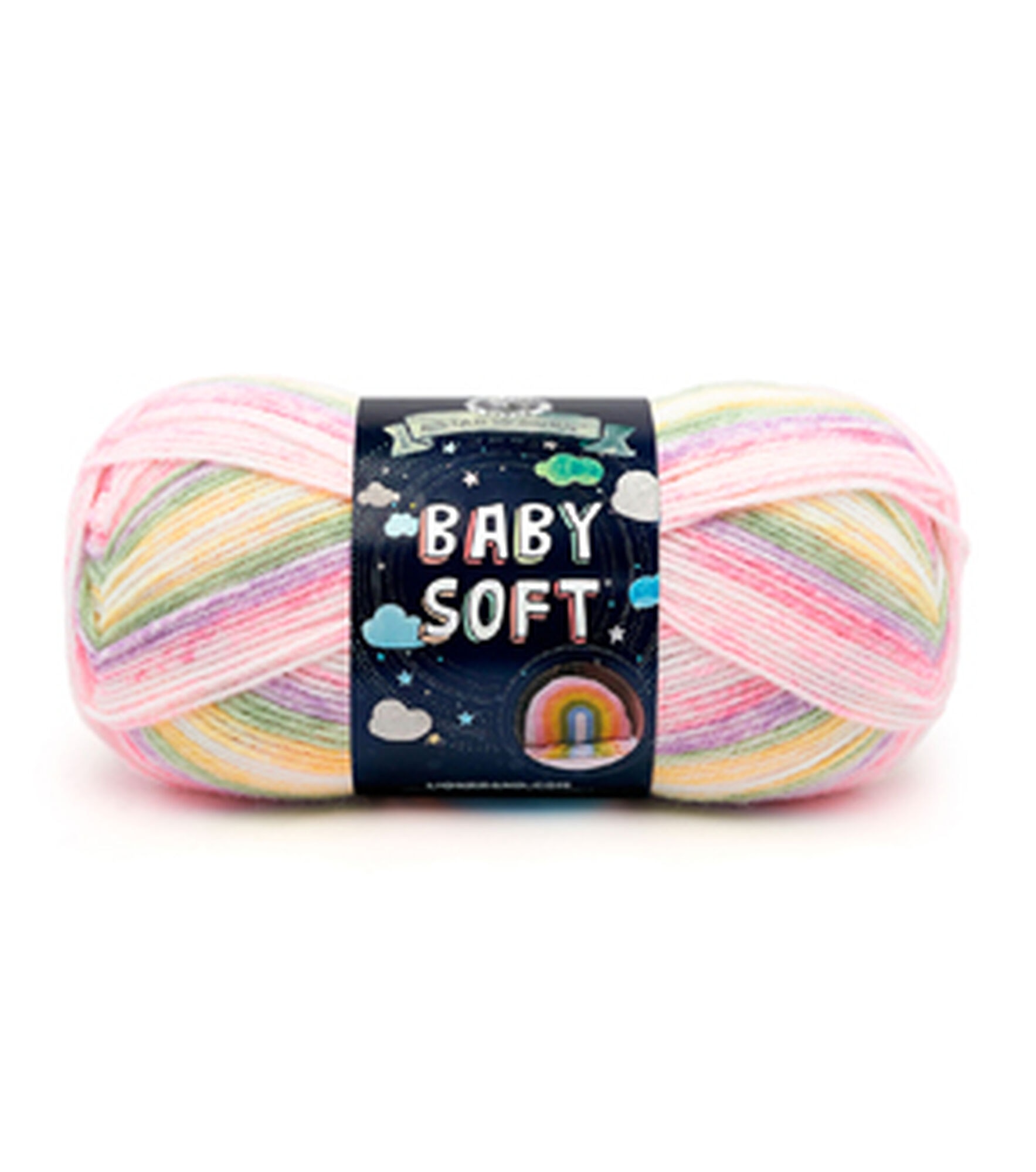 Lion Brand Baby Soft Light Weight Acrylic Blend Yarn, Circus Print, hi-res