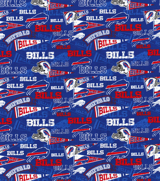 Buffalo Bills Cotton Fabric Retro Joann
