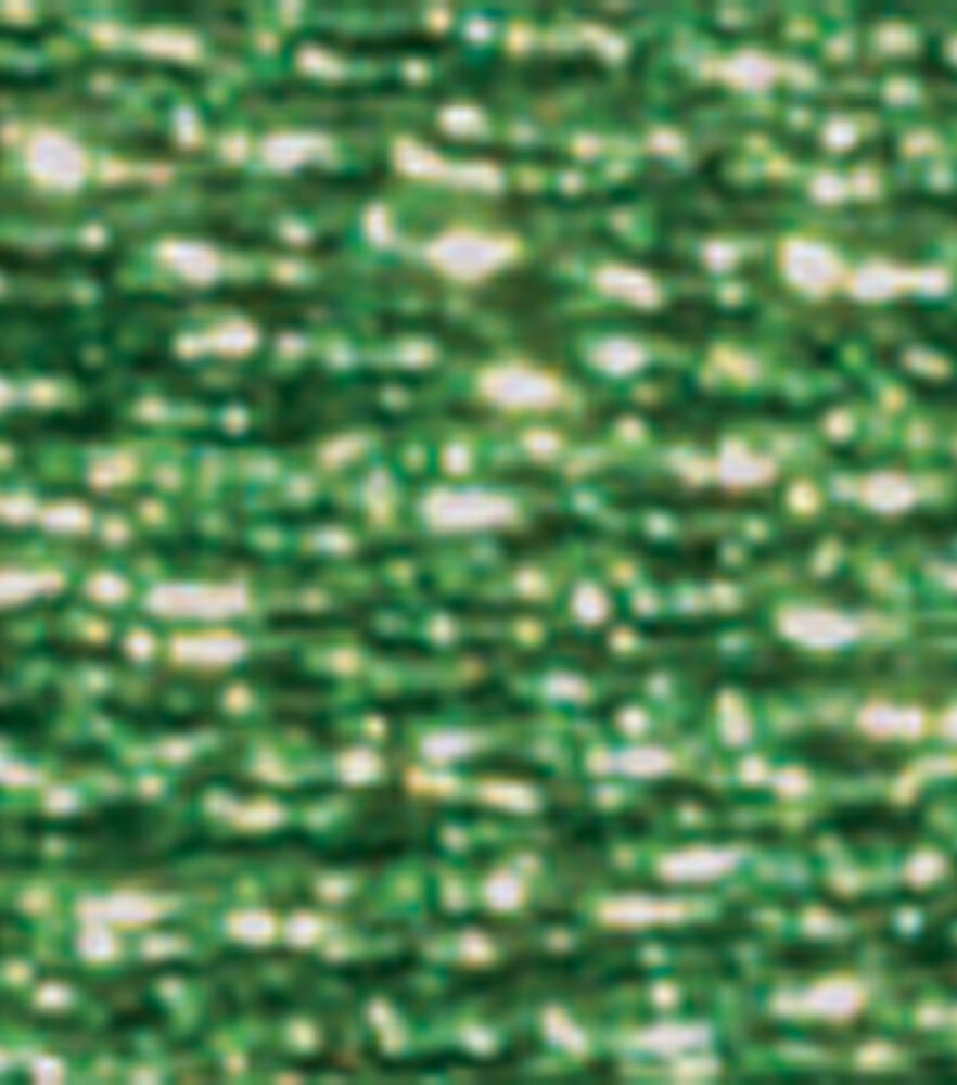 DMC 8.7yd Metallic Embroidery Floss, Light Green Emerald, swatch, image 7