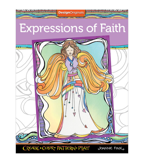 Design Originals Expressions Of Faith Coloring Book