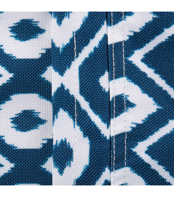 Design Imports Blue Ikat Outdoor Tablecloth Round 60", , hi-res, image 6