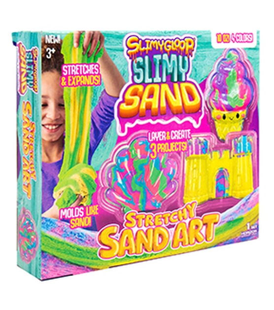 Spin Master 12oz Kinetic Sand Shimmering Sand Molds