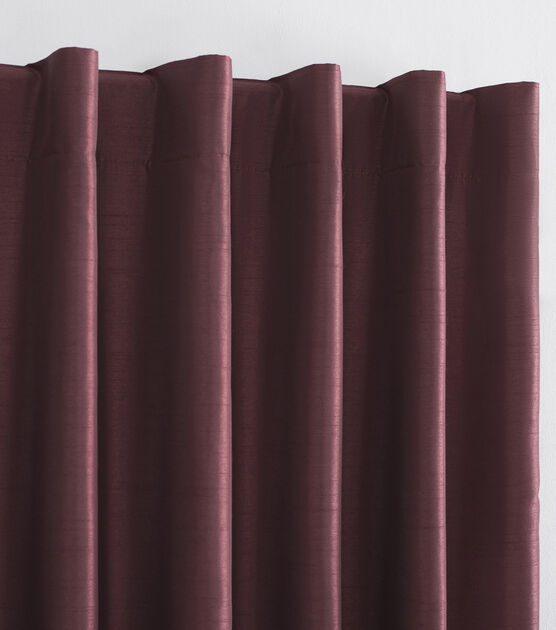 S Lichtenberg Faux Silk Red Blackout Backtab Curtain Panels 50" x 95", , hi-res, image 3