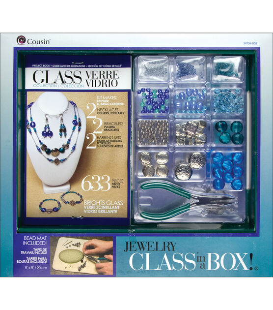 Cousin Jewelry Class In A Box Kit Bright Glass