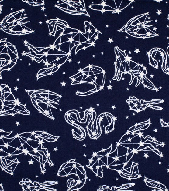 Super Snuggle Flannel Fabric Constellations