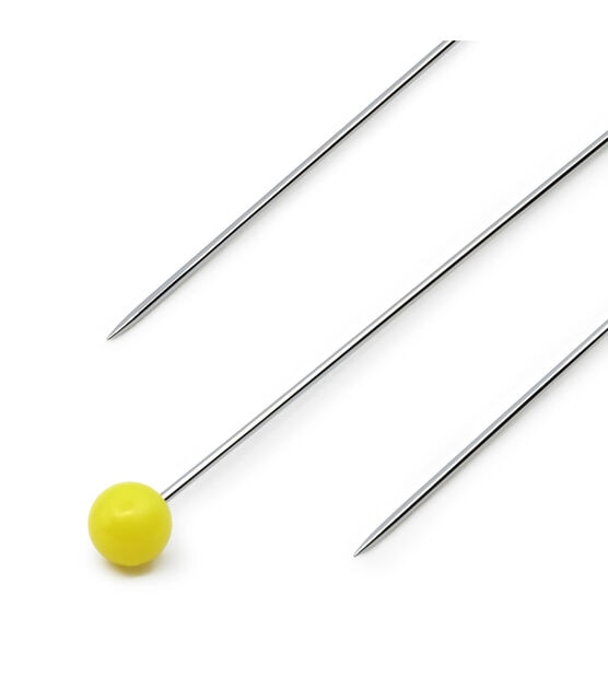 Dritz 1-3/4" Quilting Pins, Yellow, 175 pc, , hi-res, image 2