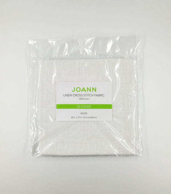 JOANN 20''x27'' 32 ct Linen Cross Stitch Fabric White | JOANN