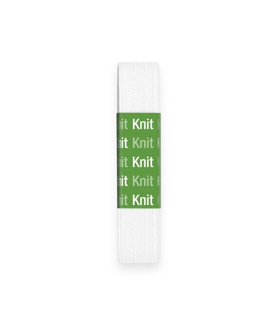 Dritz 3/4" Knit Non-Roll Elastic, White, 1 yd, , hi-res, image 2