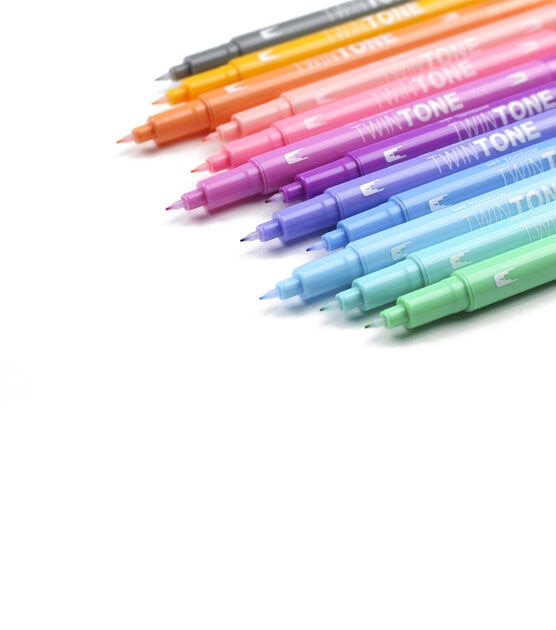 Tombow TwinTone 12 pk Markers Pastels, , hi-res, image 4