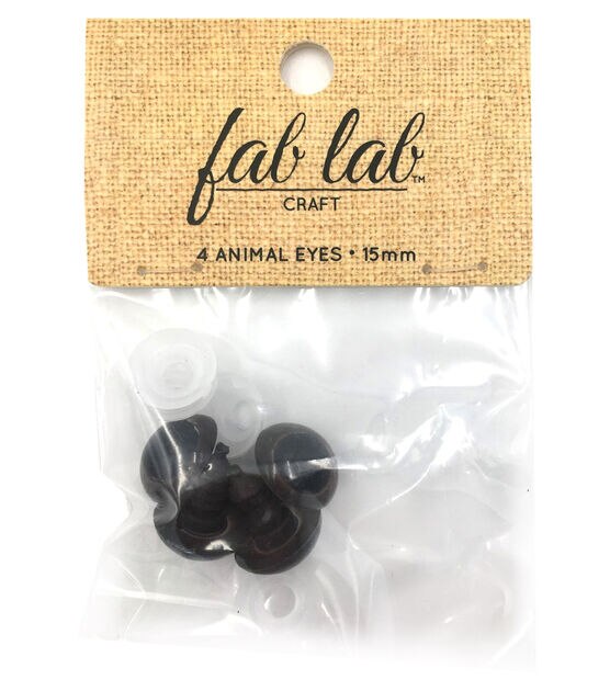 7mm Dk Amber Glass Eyes On Wire SPECIAL-1 Pr