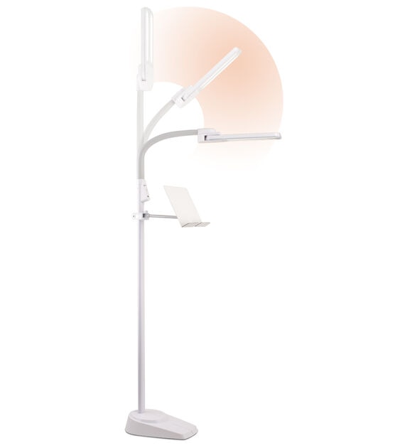 OttLite 62" Dual Shade Adjustable LED Floor Lamp With USB, , hi-res, image 3