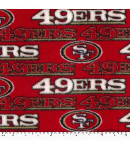 Fabric Traditions San Francisco 49ers Fleece Fabric Red
