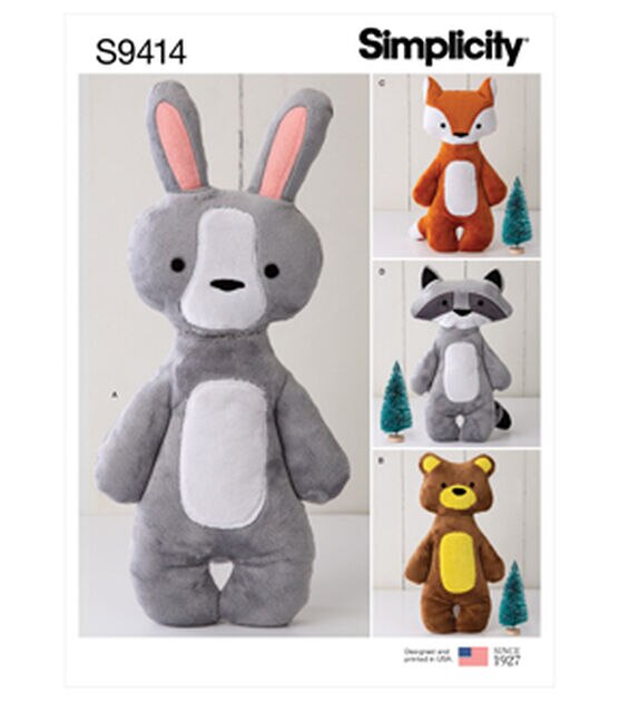 744 easy stuffed animal patterns on Tedsby