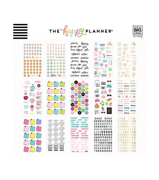 2688pc Dates & Holidays Happy Planner Sticker Pack, , hi-res, image 3