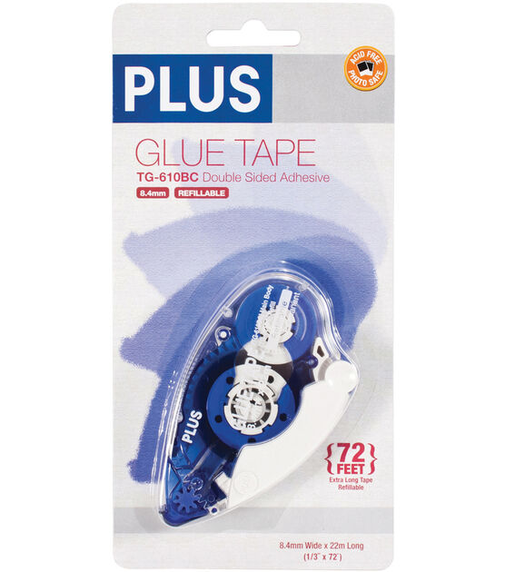 Plus High Capacity Glue Tape Dispenser .3"X72'
