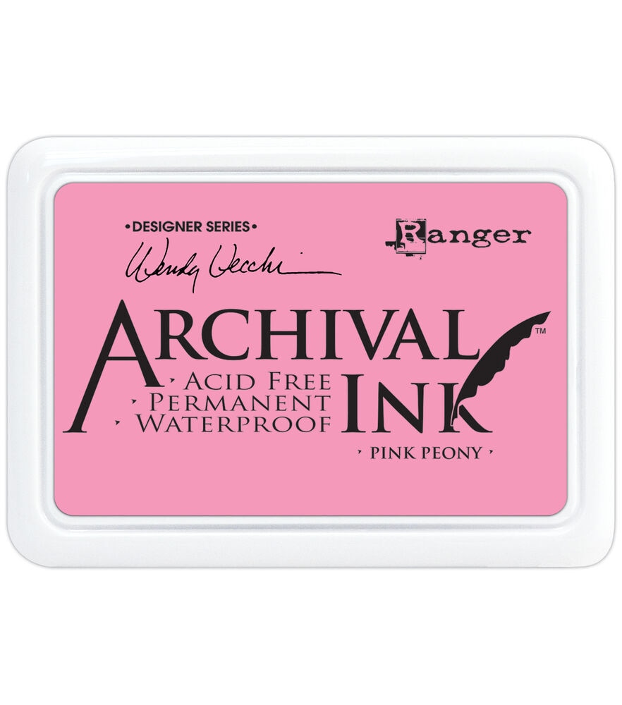 Ranger Wendy Vecchi Designer Series Archival Ink Pad, Pink Peony, swatch