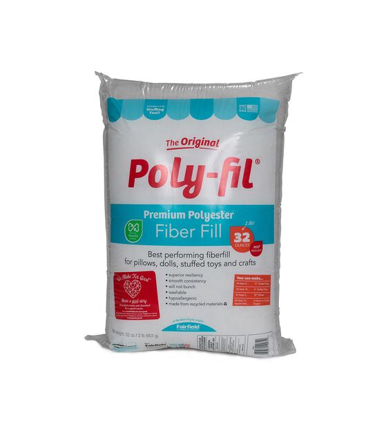  Poly-Fil Silky Fiber Fill by Fairfield, 5lb Box, 5 lb, White :  Home & Kitchen