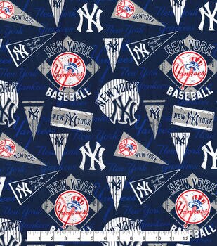 MLB Cotton Broadcloth Toronto Blue Jays Blue, Fabric by the Yard