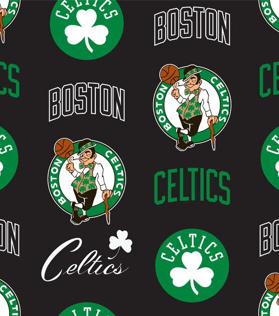 Boston Celtics Fleece Fabric Tossed