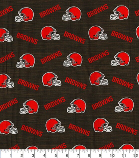 Fabric Traditions Cleveland Browns Heather NFL Cotton Fabric, , hi-res, image 2