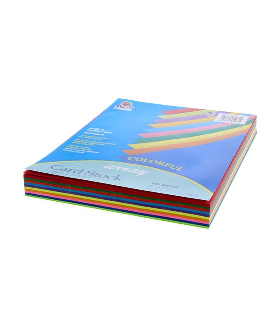 Pacon 100 Sheet 8.5" x 11" Multicolor Card Stock, , hi-res, image 4