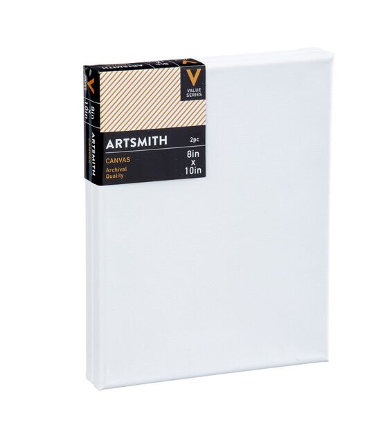 8" x 10" Value Cotton Canvas 2pk by Artsmith