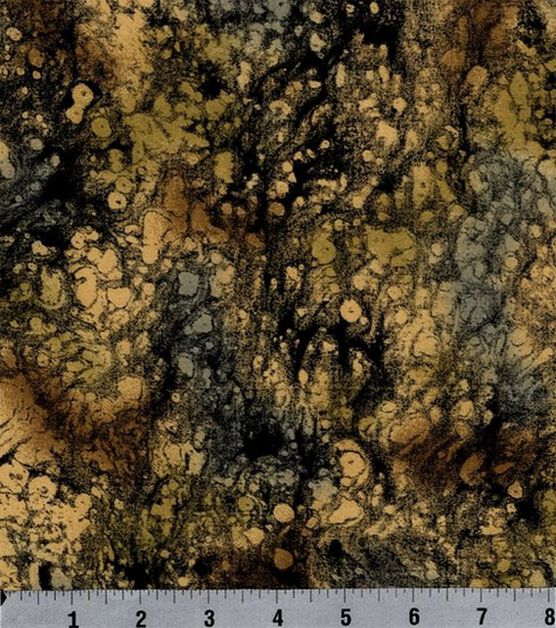 Fabric Traditions Black & Tan Texture Cotton Fabric by Keepsake Calico