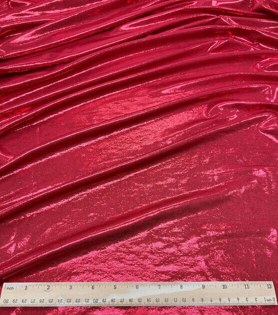 Performance Mystique Polyester & Spandex Fabric Volcano Red, , hi-res, image 3