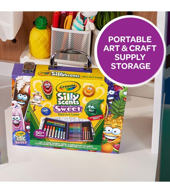 Crayola 52ct Silly Scents Inspiration Art Case Kit, , hi-res, image 15