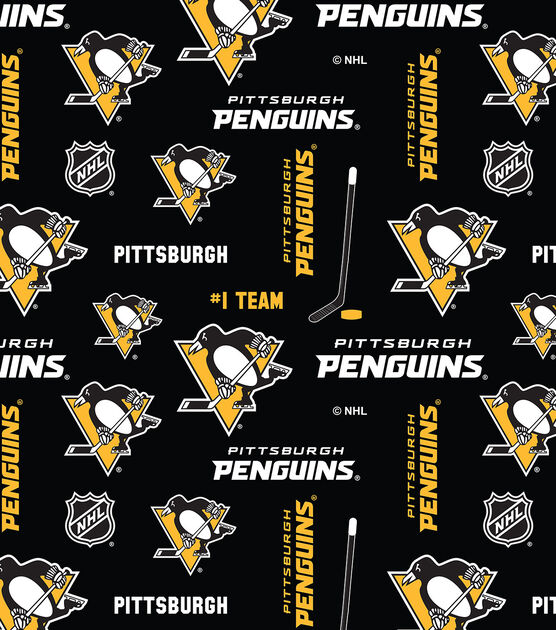 Pittsburgh Penguins Cotton Fabric Allover