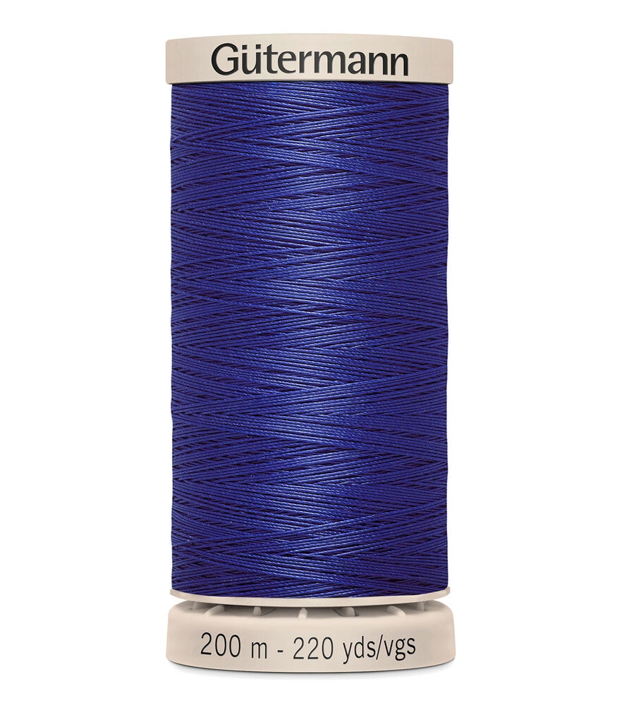 Gutermann Hand Quilting Thread 200 Meters (220 Yrds), 4932 Dark Navy, swatch