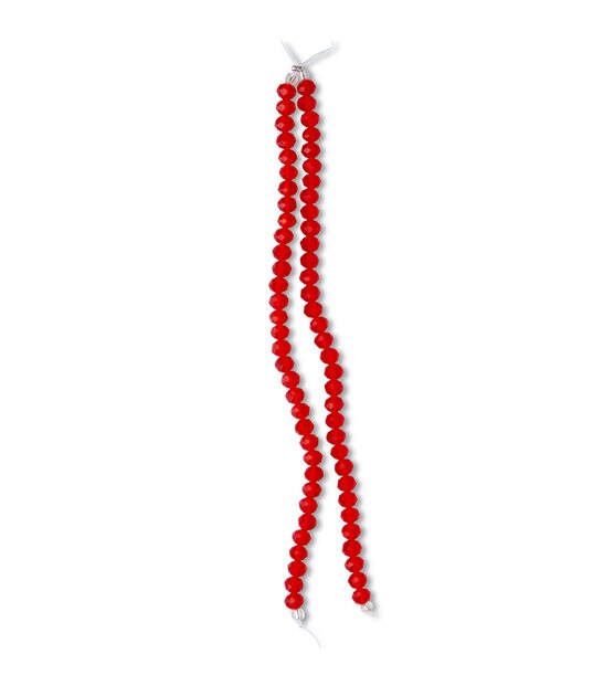 5mm Crimson Crystalline Glass Strung Beads 2pk by hildie & jo, , hi-res, image 2