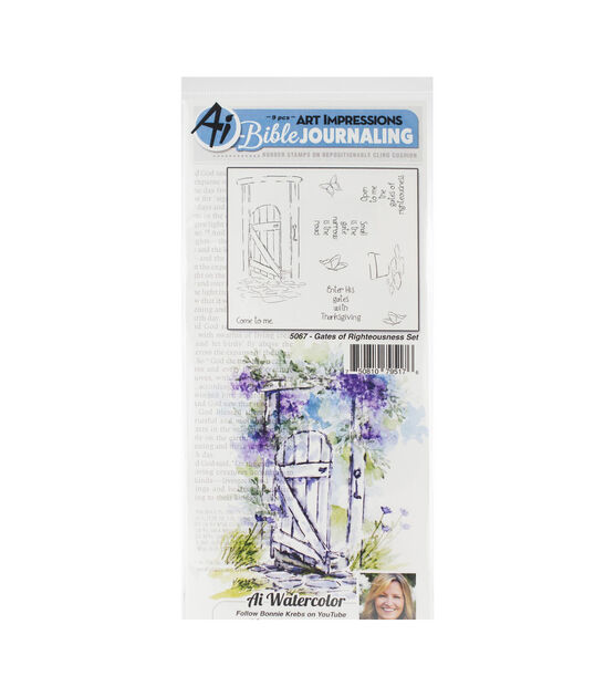 Art Impressions Bible Journaling Watercolor Rubber Stamps Gates Of Right