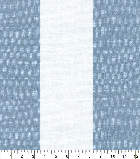 Waverly Upholstery Fabric Sarona Stripe Chambray | JOANN