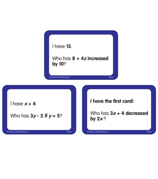 Teacher Created Resources 16ct Grade 5 to 6 Math Game Cards, , hi-res, image 2