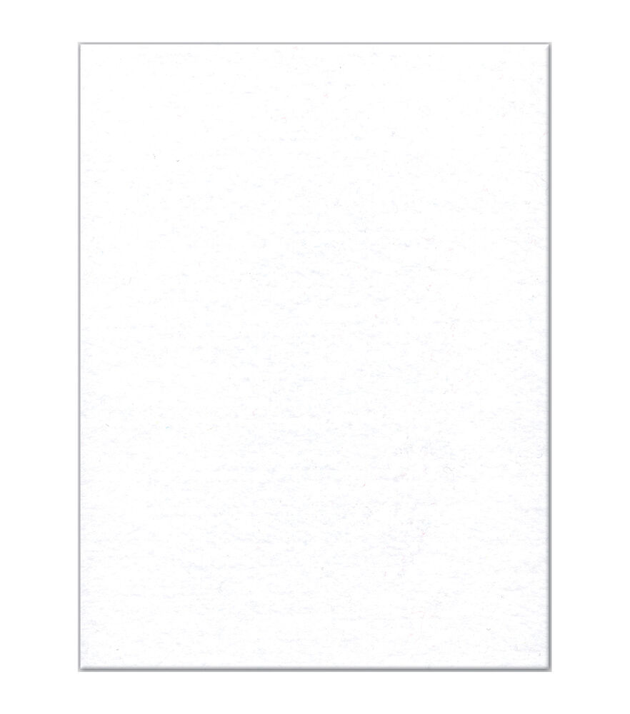 Kunin Presto Felt 9x12 Single Sheets, White, swatch