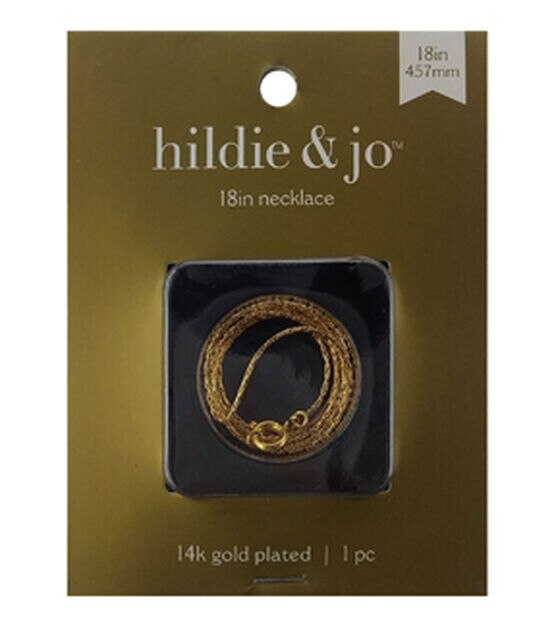 18" Gold Plated Necklace by hildie & jo