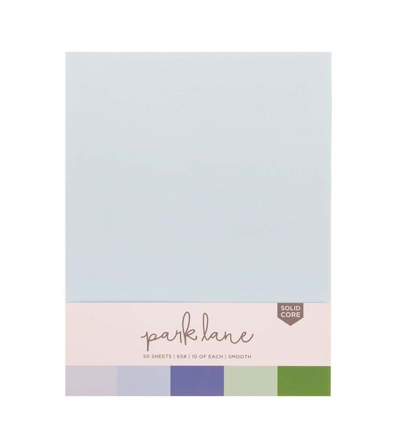 50 Sheet 8.5" x 11" Mint Solid Core Cardstock Paper Pack by Park Lane
