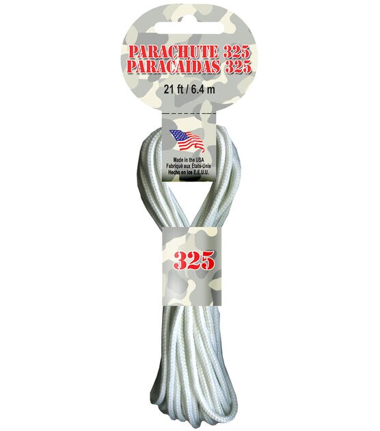 Pepperell Parachute Cord 3mm 21-Feet Black