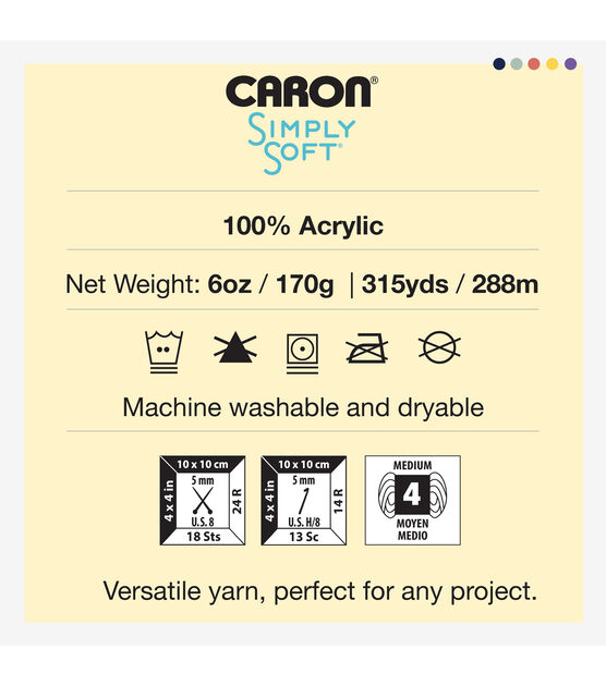 Caron Simply Soft Brites 315yds Worsted Acrylic Yarn, , hi-res, image 8